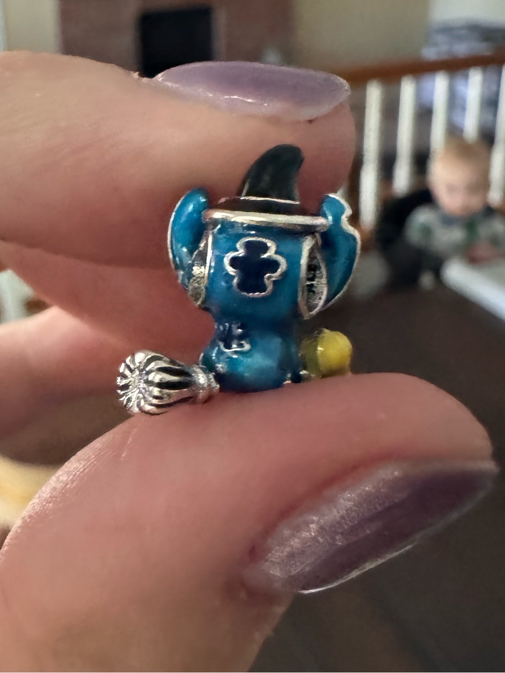 New Stitch Riding a Broom Charm - Picture 3 of 4